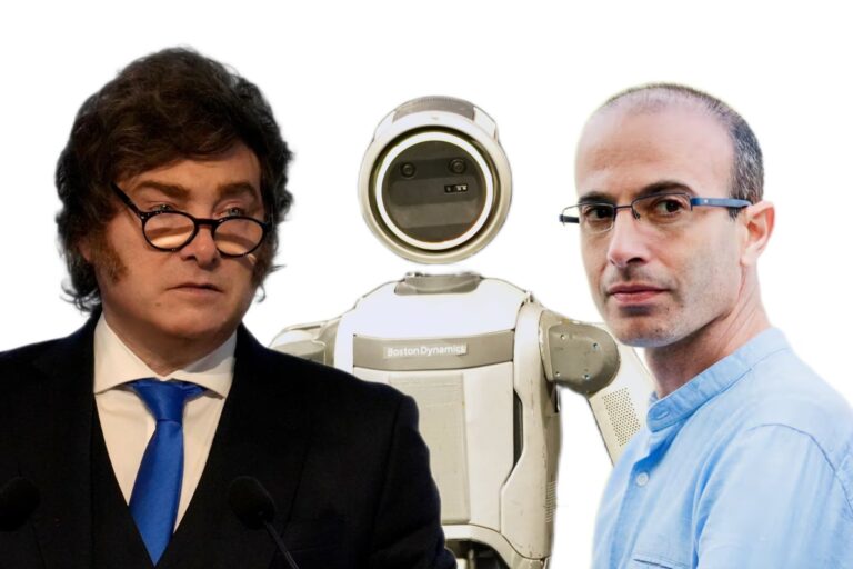 Ilustración de inteligencia artificial con redes neuronales y datos digitales