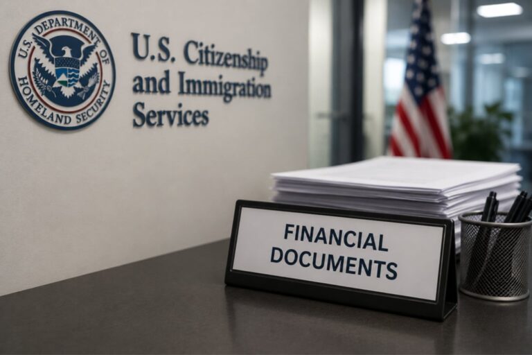 Formulario I-864 y documentos financieros para green card por ajuste de estatus