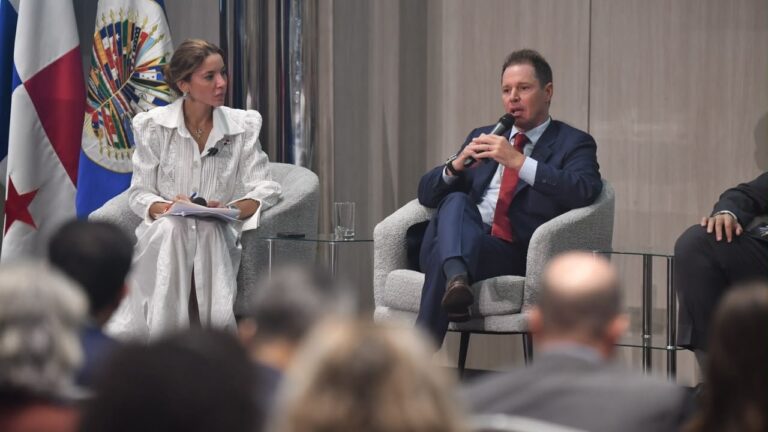 Jorge Brito, presidente de Genneia, habla en el foro de la OEA en Panamá