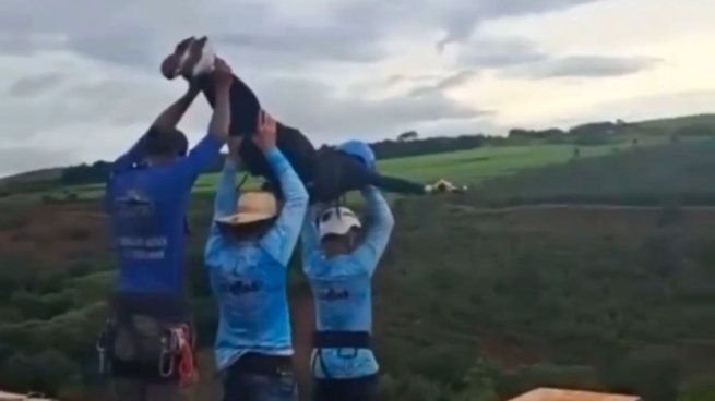 Puente en Limeira, Brasil, donde ocurrió el accidente de bungee jumping
