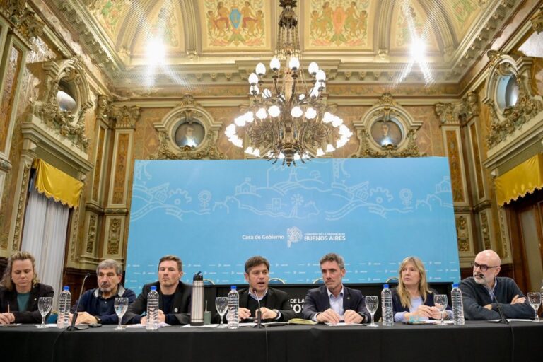 Axel Kicillof durante la presentación del Fondo de Inversión en Innovación del CFI