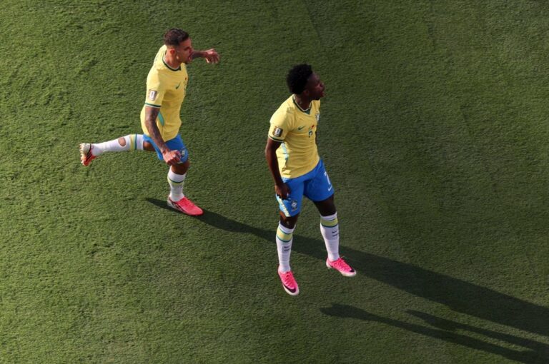 Jugadores de Brasil y Haití en el campo de juego del Mundial 2026