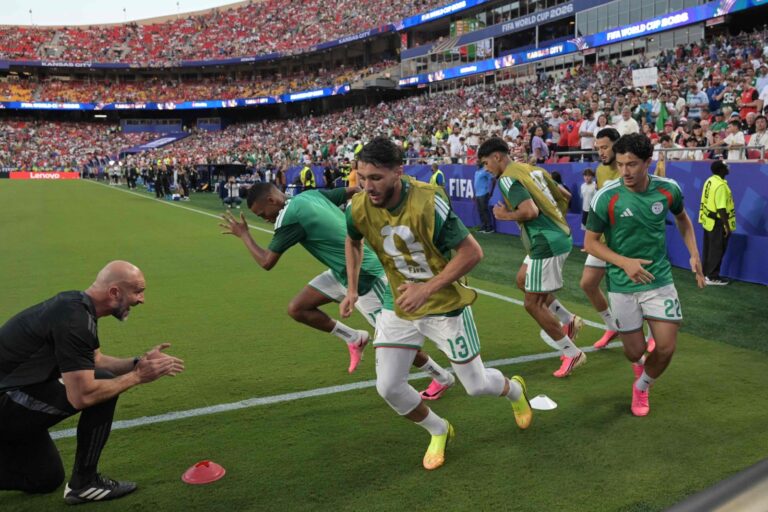 Estadio SoFi en Los Ángeles durante un partido de fútbol del Mundial 2026