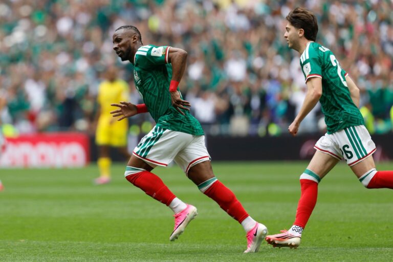 Jugadores de México celebrando un gol en el Mundial 2026