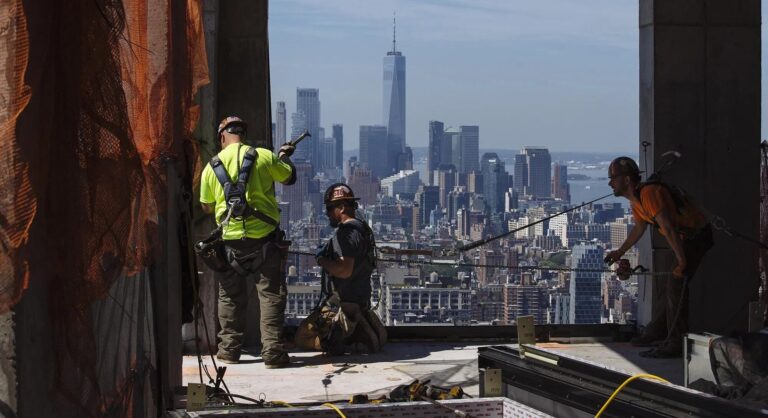 Trabajador de la construcción en Nueva York