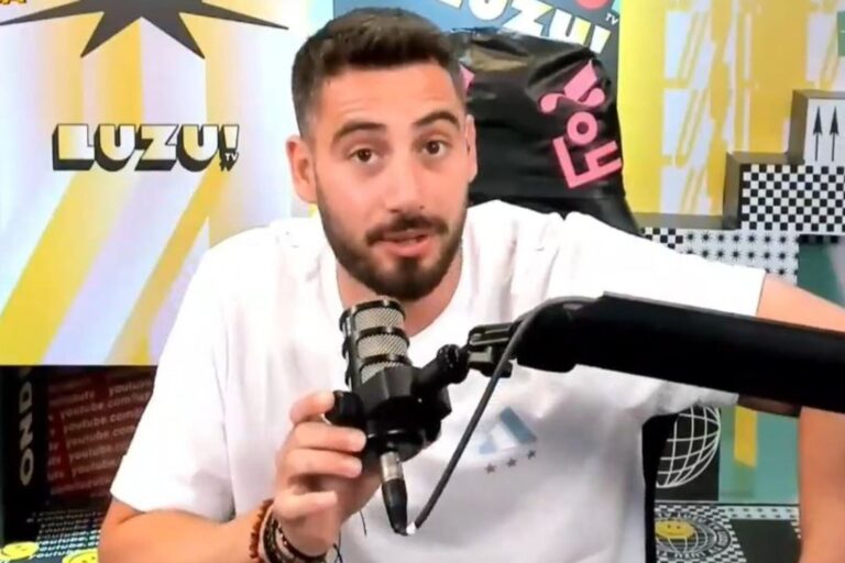 Nicolás Occhiato discutiendo con una periodista en Miami