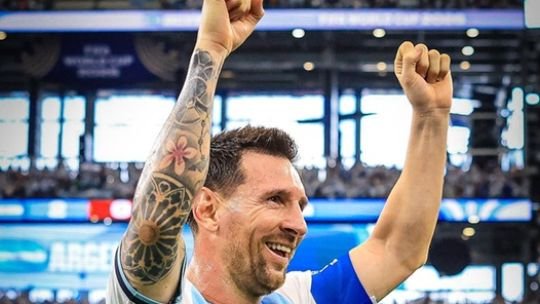 Lionel Messi celebra un gol durante el partido Argentina vs Austria por el Mundial 2026