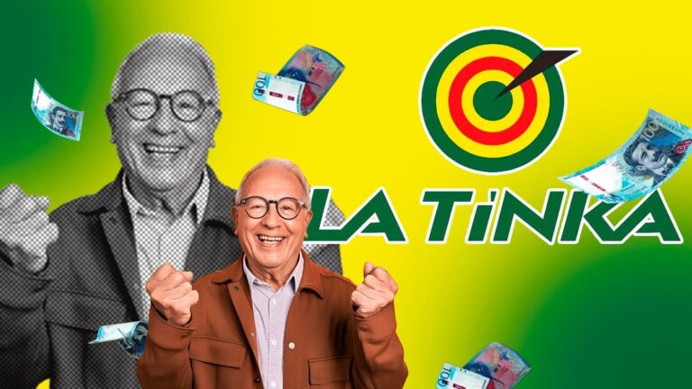 Boleto de La Tinka con los números ganadores del sorteo 1304 del 3 de junio de 2026