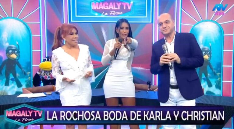 Rocío Miranda durante entrevista en Magaly TV La Firme