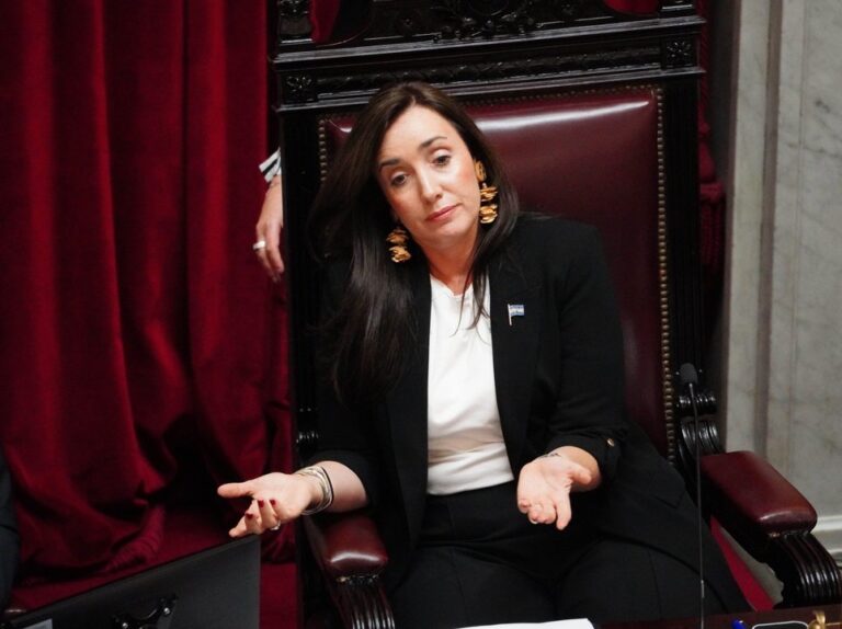 La vicepresidenta Victoria Villarruel en un acto oficial