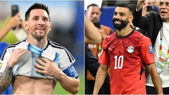 Partido de fútbol entre Argentina y Egipto en el Mundial 2026