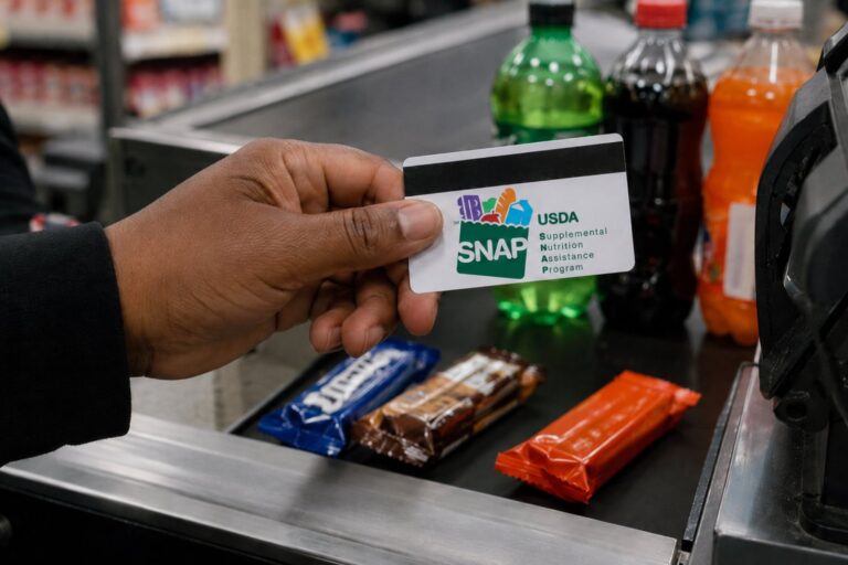 Compra de alimentos con cupones SNAP en un supermercado de Arkansas