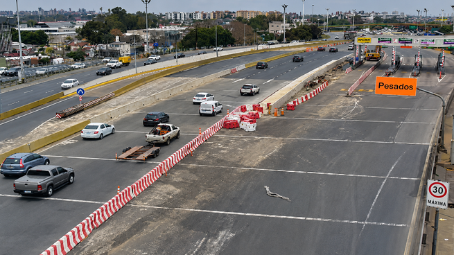 Autopista Dellepiane sin cabinas de peaje