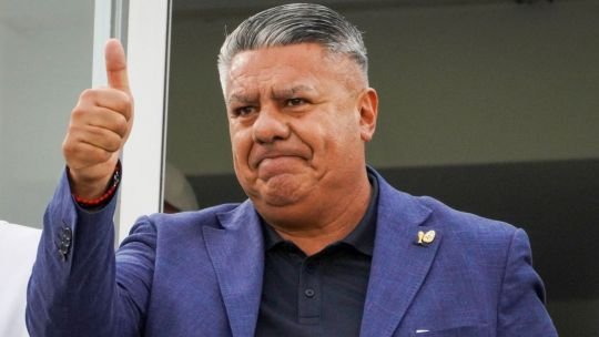 Claudio Tapia, presidente de la AFA, en un acto oficial