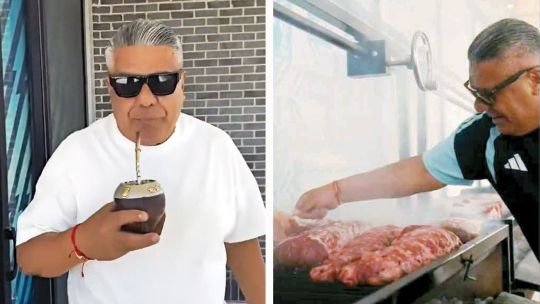 Claudio Tapia, presidente de AFA, durante el Mundial