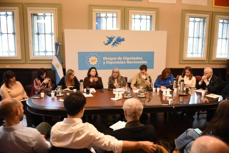 Reunión de diputados de Unión por la Patria con trabajadores del CONICET y CNEA