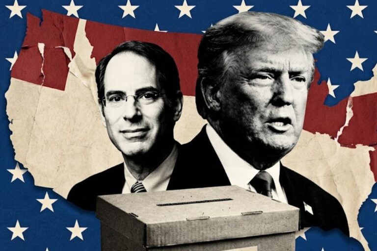 Phil Weiser en acto de campaña