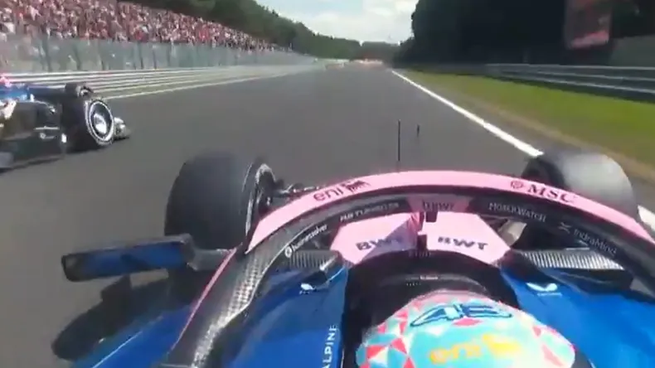Franco Colapinto durante el Gran Premio de Bélgica de Fórmula 1