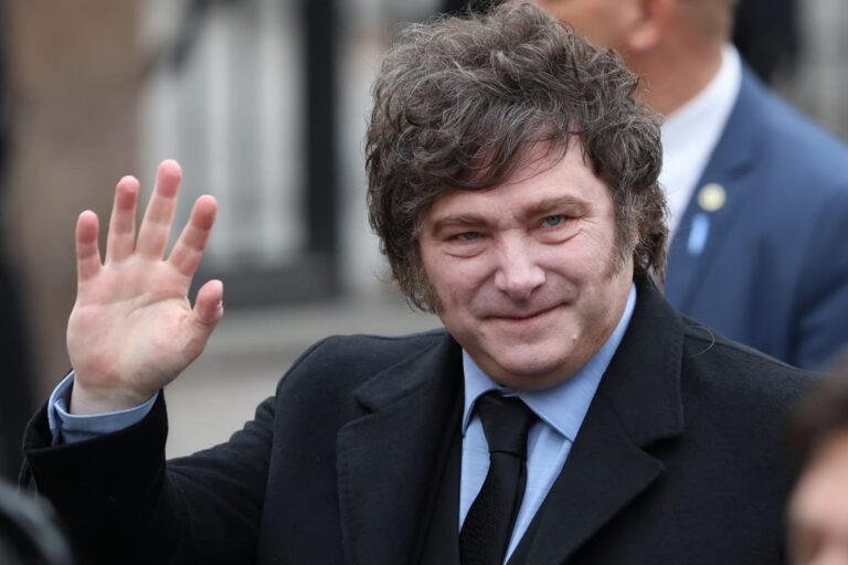 Javier Milei en el Senado argentino