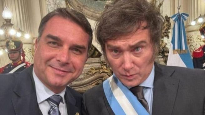 Javier Milei durante un acto oficial