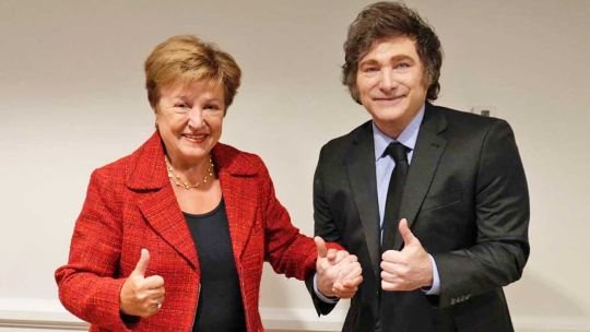 Kristalina Georgieva, directora gerente del FMI, durante una conferencia