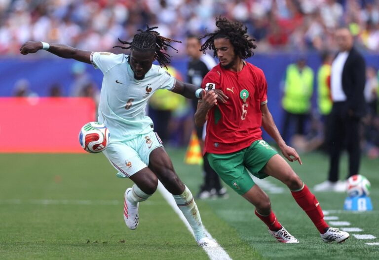 Manu Koné durante un partido del Mundial 2026