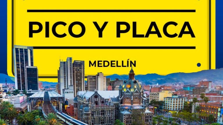Señal de tránsito de Pico y Placa en Medellín