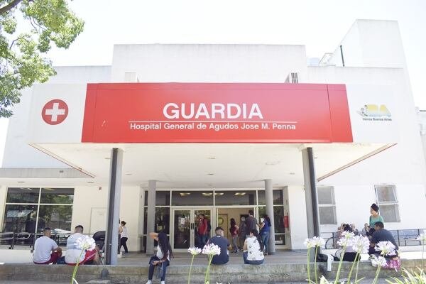 Vista de un hospital en Bahía Blanca