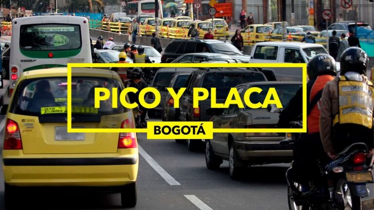 Señal de tránsito de Pico y Placa en Bogotá