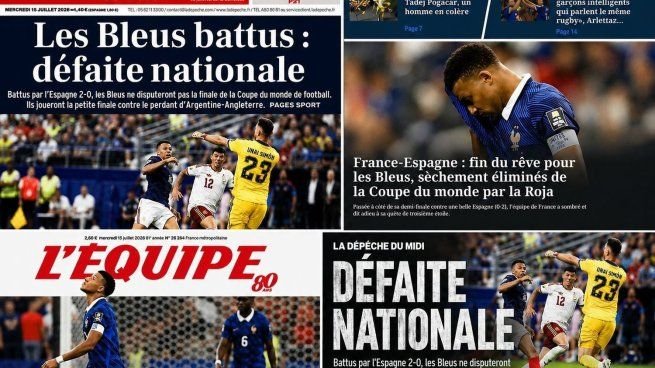 Portada del diario L'Équipe con el título Estrella fugaz tras la eliminación de Francia en el Mundial 2026