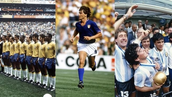Trofeo de la Copa del Mundo sobre fondo de estadio