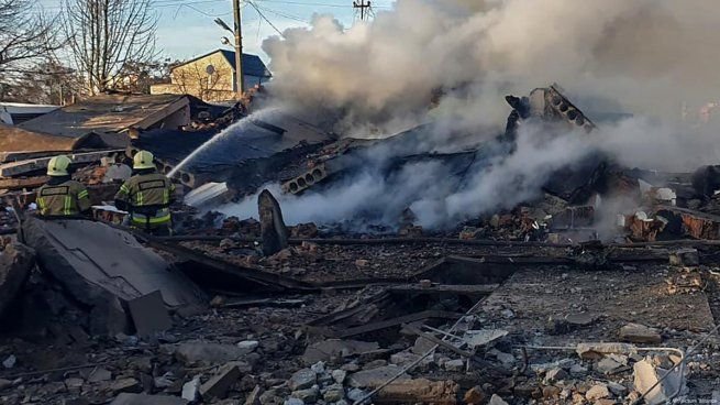 Explosiones en Kiev durante ataque ruso con misiles y drones