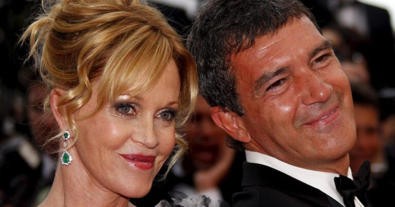 Antonio Banderas y Melanie Griffith en un evento público