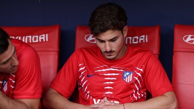 Julián Álvarez durante un partido con el Atlético de Madrid