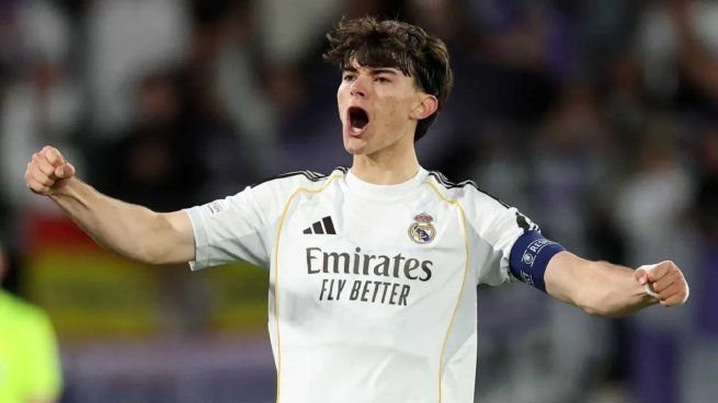 Carlos Diez, mediocampista del Real Madrid juvenil