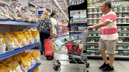 Gráfico de inflación mensual en Argentina