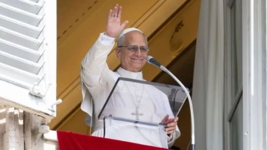 Papa León XIV en un acto público