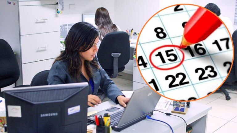 Calendario con feriados marcados en Perú