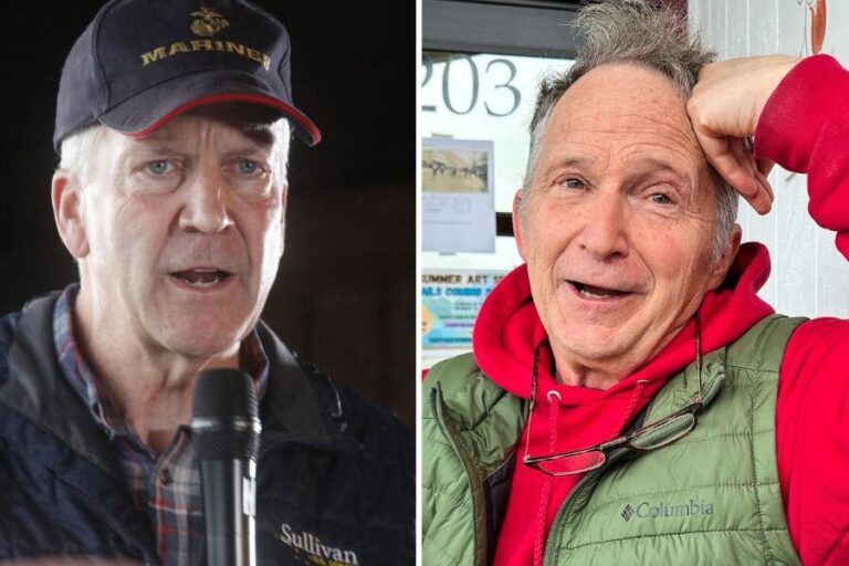 Boleta electoral de Alaska con candidatos al Senado