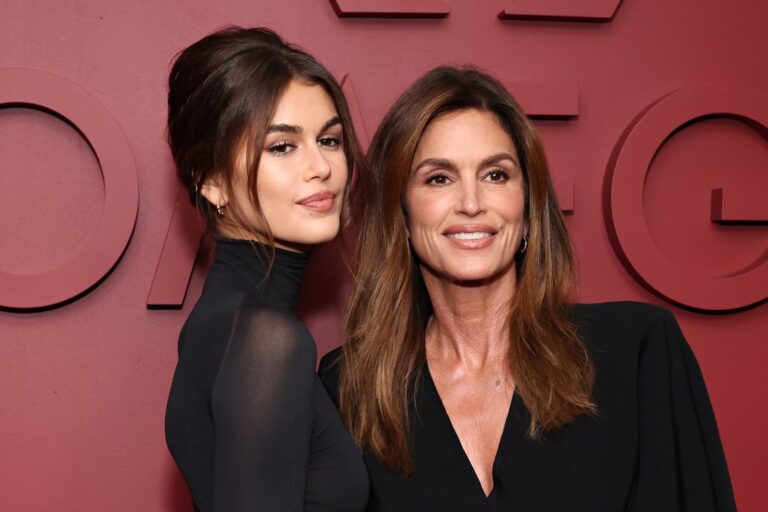 Kaia Gerber y Cindy Crawford en un evento público