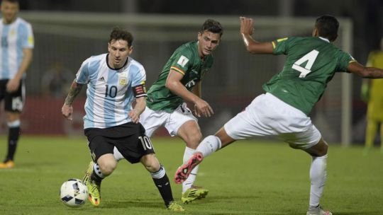Lionel Messi con la camiseta de la Selección Argentina