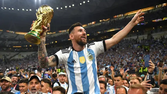 Lionel Messi con la camiseta de la Selección Argentina