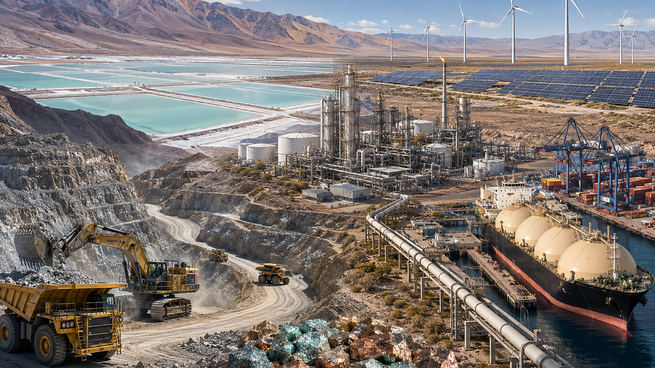 Mapa del RIGI con proyectos mineros y energéticos