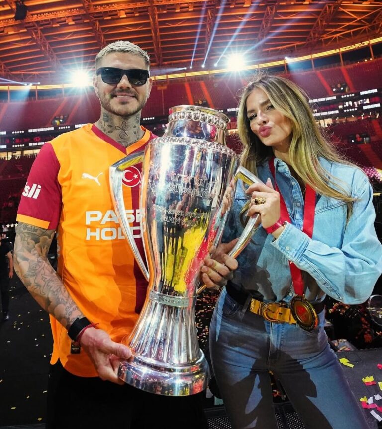 Mauro Icardi durante un partido con Galatasaray