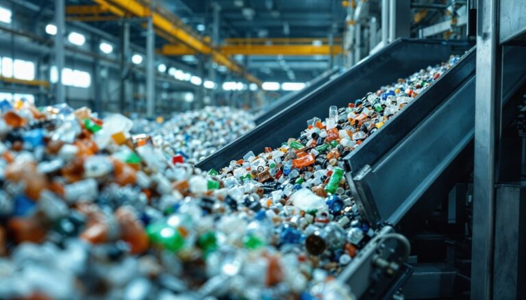 Gráfico del Índice de Reciclaje 2025 mostrando la caída en toneladas de plásticos recuperados