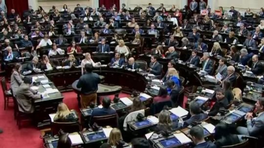 Sesión de la Cámara de Diputados de la Nación