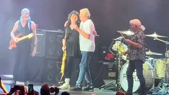 Ritchie Blackmore en el escenario con Deep Purple