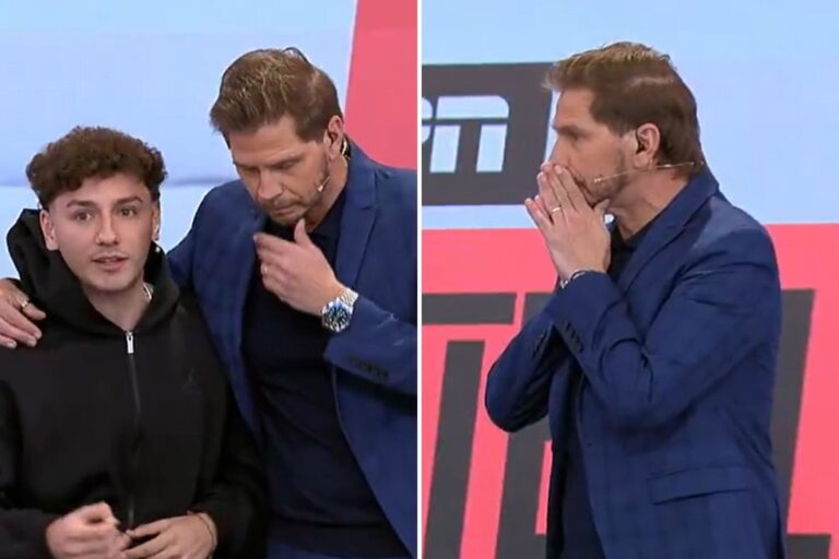 Sebastián Vignolo en una transmisión de ESPN