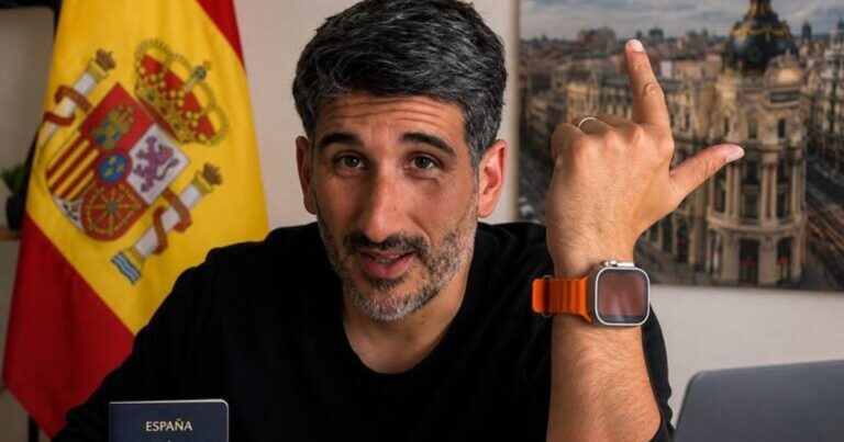 Nicolás Martínez, argentino residente en España que asesora a familias que emigran.
