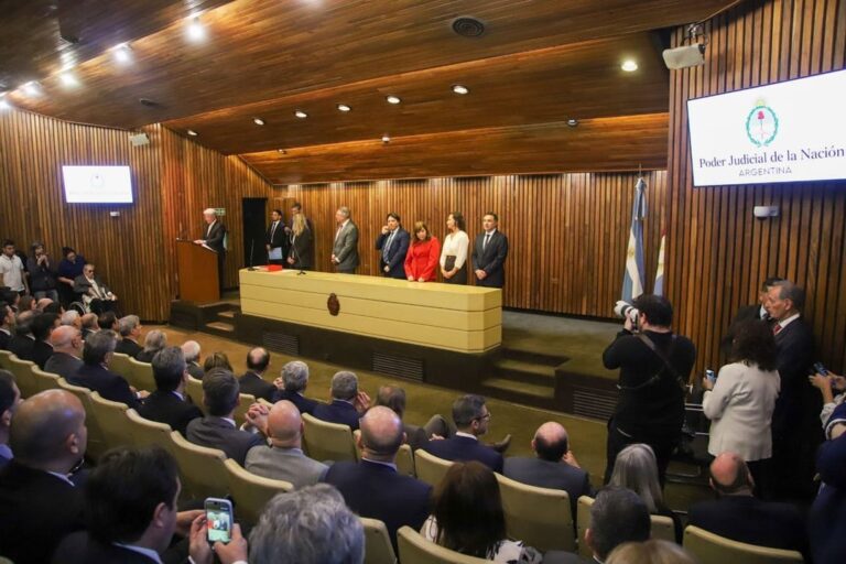 Ceremonia de asunción de María Soledad Mancini y Facundo Carlos Cortés Olmedo en la Cámara Federal de Córdoba